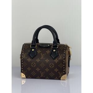 Louis Vuitton Speedy Trunk 20 Monogram Women's Double Handle Bag